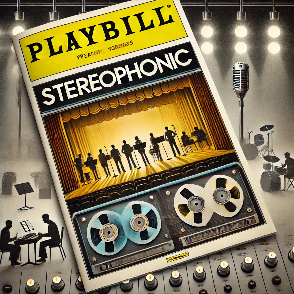 Stereophonic tickets on Broadway Playbill style